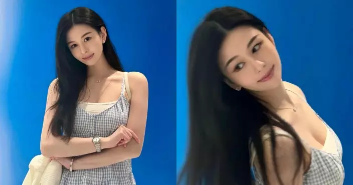 沈月吊帶照大騷曲線 完美復刻邱淑貞全盛期