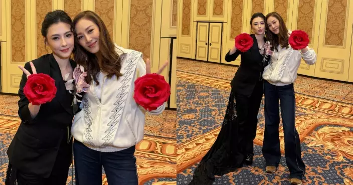 琦琦與「可愛女神」張栢芝同場 晒合照大讚對方永遠狀態在線