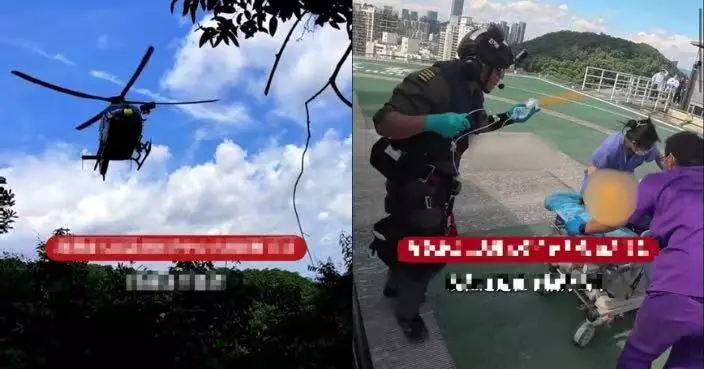 深圳女烈日下行山昏迷抽搐 疑中熱射病致腦損傷 消防出動直升機送ICU搶救