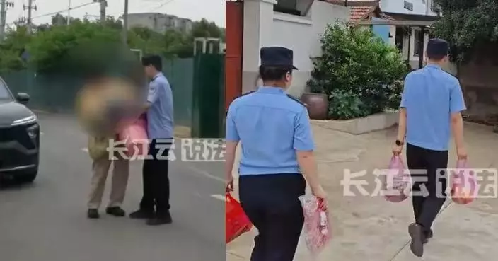 父母務農無法接送 湖北初三女生扛行李欲步行7公里返家 獲暖心民警護送