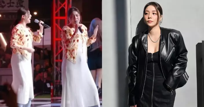 Ailee穿寬鬆長裙演出頻摸肚傳懷孕 公司火速澄清