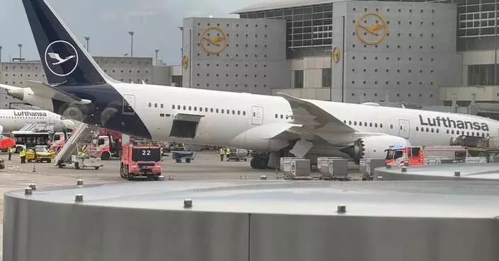 漢莎航空波音787客機法蘭克福機場鼻輪架倒塌 多名員工受傷