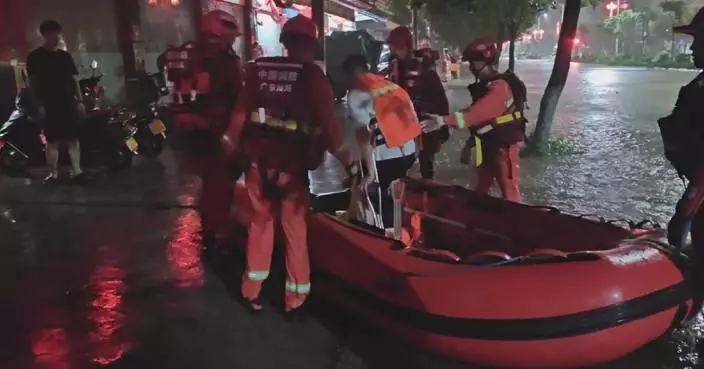廣東廣西暴雨成災 多地學校停課疏散居民