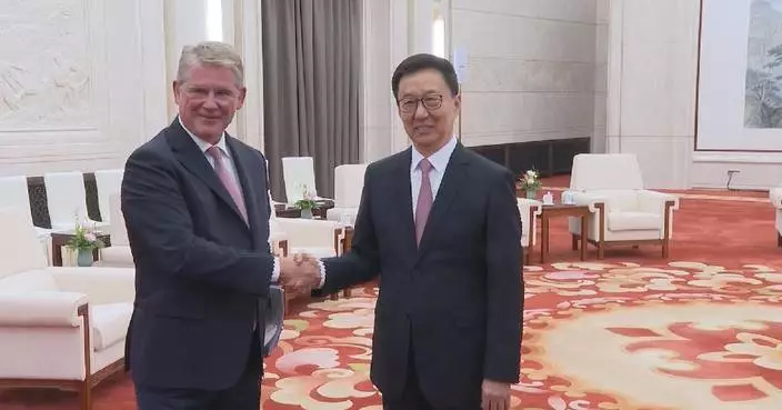 國家副主席韓正 北京晤諾和諾德基金會主席索倫森