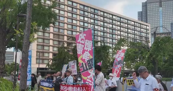 反對執政聯盟修憲擴軍 日本民眾東京集會