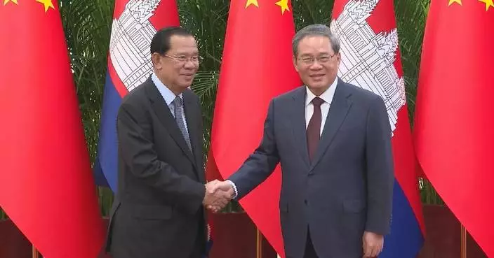 李強會見柬埔寨人民黨領袖洪森 討論雙邊關係