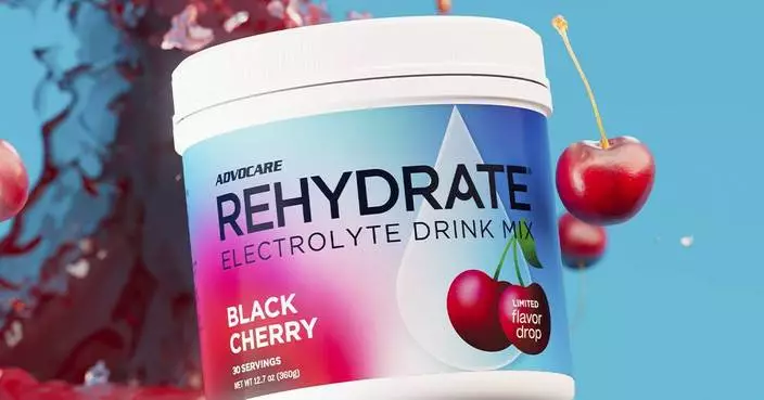 AdvoCare推Rehydrate黑櫻桃味電解質飲品 限時供應助快速補水