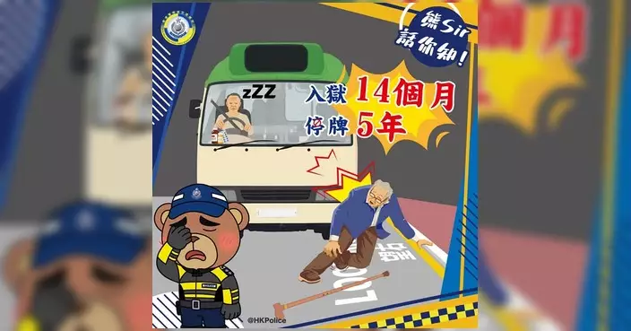 小巴司機藥後駕駛撞死老翁 判囚14個月停牌5年