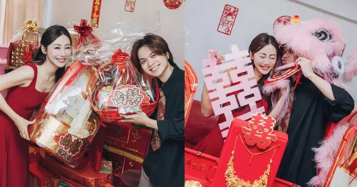 陶枳樽黃藝輝過大禮 金器海味擺滿屋 感激《中年好聲音4》成就良緣