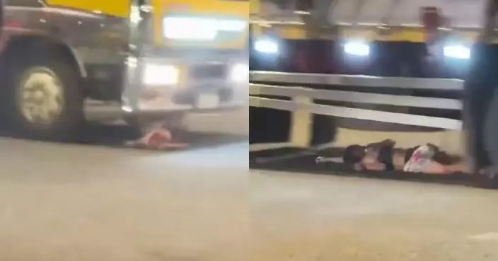趕搭車衝出馬路 菲律賓女遭貨車碾過奇蹟生還 肇事司機逃離遭追緝
