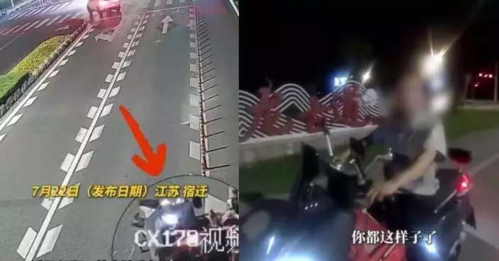 摔車頭部重創仍惦記送餐 江蘇外賣員獲交警輔警勸說送院揭顱內出血險喪命