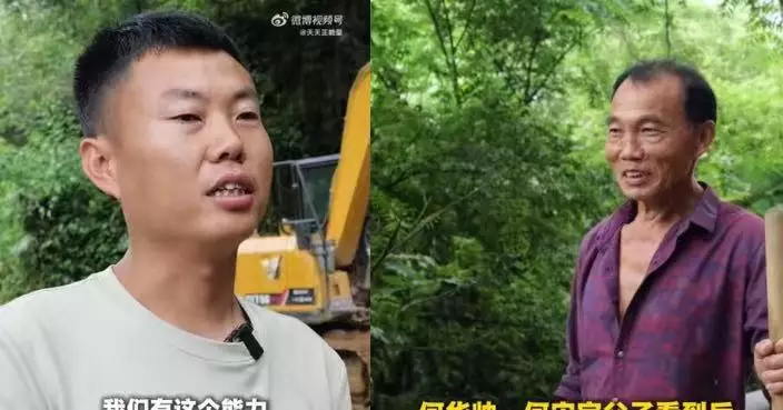 3年3度逆行救災 湖南父子自帶挖掘機驅車700公里馳援災區不收分文