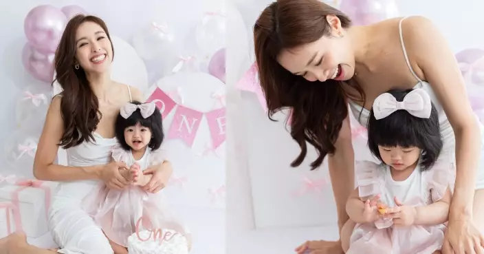 曾淑雅為囡囡搞1歲生日派對 兄妹「天生濃密髮量」成焦點