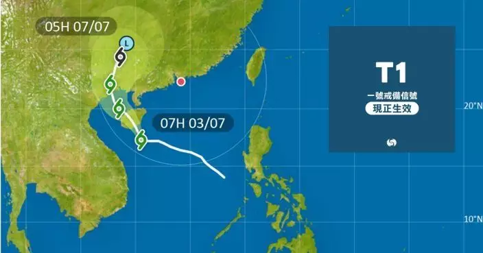天氣 | 1號信號生效 天文台：視乎美莎克變化等評估需否改發3號信號
