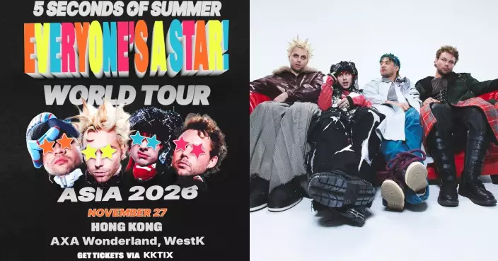澳洲流行搖滾樂團5 Seconds of Summer睽違10年重返香港 11月Rock爆西九