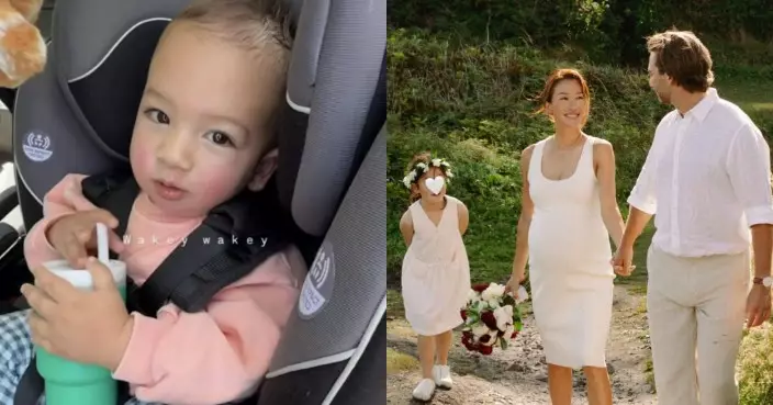 謝婷婷混血B仔正面首曝光 結婚周年晒海邊婚禮照
