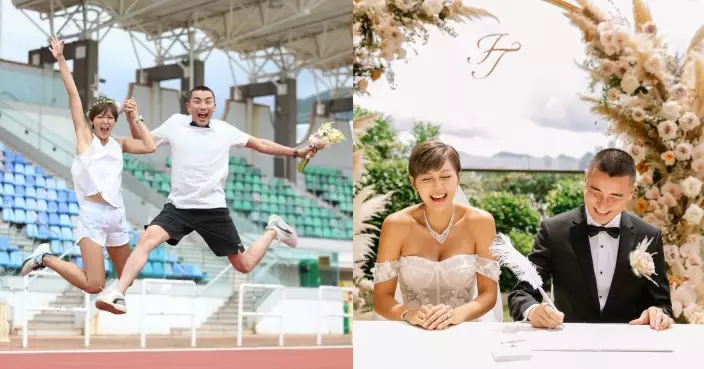 梁諾妍晒甜蜜婚照賀結婚五周年 洪永城：love you mum !!
