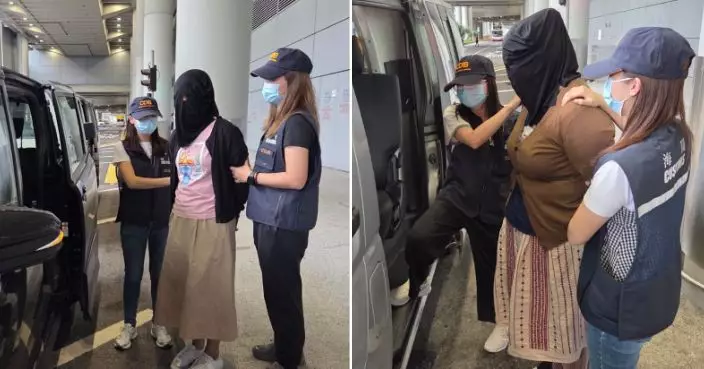 機場接連兩日破旅客販毒案 海關拘2女1男