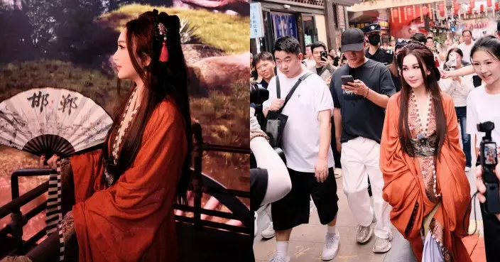 「最美妲己」溫碧霞古裝現身邯鄲  助陣文旅宣傳盛事  市民爭睹風采