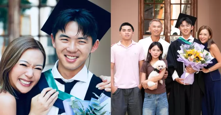 梁芷珮22歲大仔Brendan港大畢業 感性發文：屋企人永遠都係你嘅後盾
