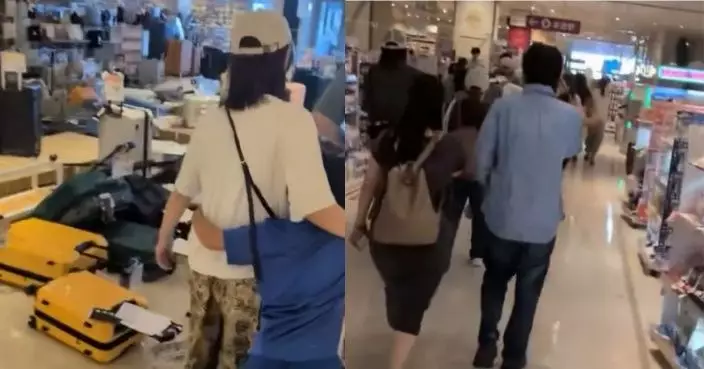 (有片) 熊本大地震 |  Aeon Mall 爆炸前一刻 貨品散落一地顧客有序逃生 已聞異味疑氣體洩漏