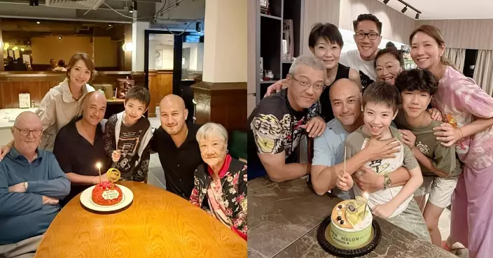 車婉婉打風前為老公慶生 約齊家人相聚好溫馨