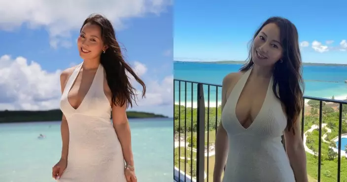 袁嘉敏沙灘晒爆乳騷白滑長腿 京都沖繩靚相曝光