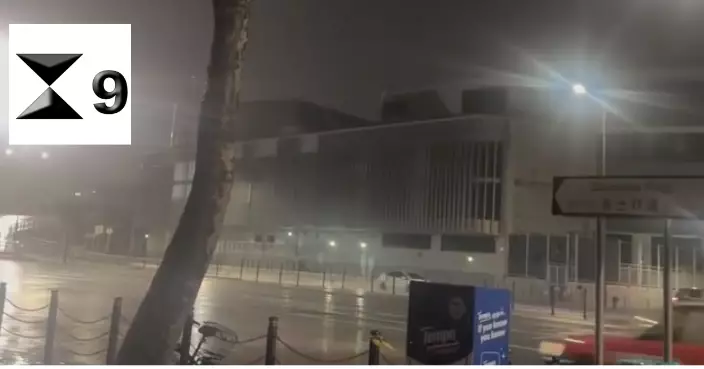 天文台：多地風力達烈風程度 紅霞相關狂風大驟雨正影響本港
