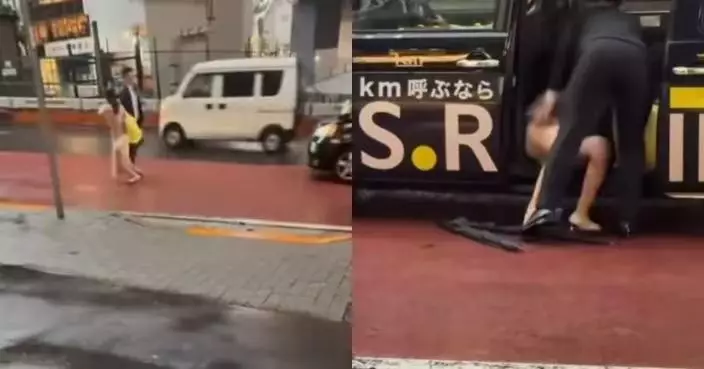 東京街頭疑爆擄人事件 女子癱軟遭西裝男強行拖上的士 目擊者：像被當街綁走