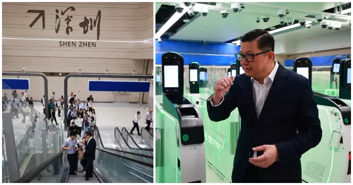 鄧炳強視察新皇崗口岸大樓 爭取加快落實通關準備工作