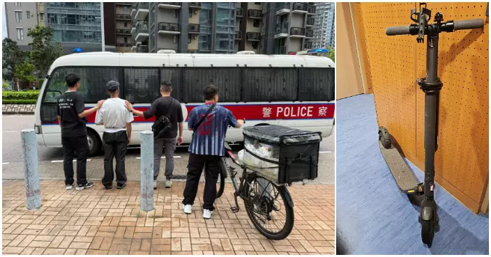 警以無人機嚴打非法使用電動單車　將軍澳區拘4男子