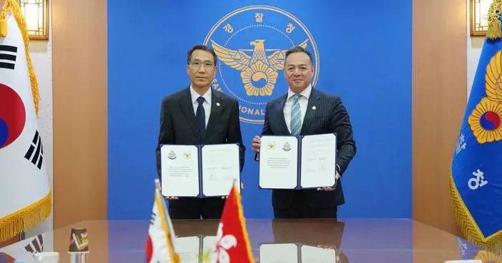 周一鳴率警隊代表團訪問韓國首爾　與韓國國家警察廳簽署諒解備忘錄