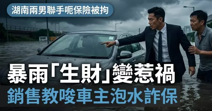 汽車銷售慫恿泡水「理賠後買新車」湖南兩男聯手呃保險遭刑拘