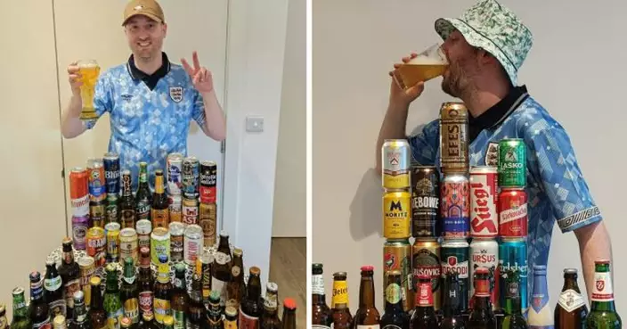 英球迷集齊48國世界盃啤酒！淘汰即開瓶乾杯  呢國啤酒最難找