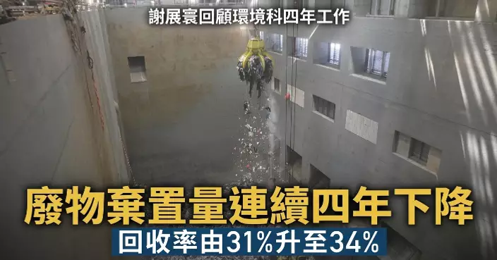 環境及生態局回顧環境科四年工作 謝展寰：廢物棄置量連續四年下降