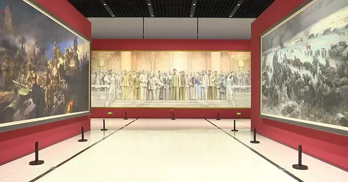 中共建黨105周年藝術展覽在北京開幕