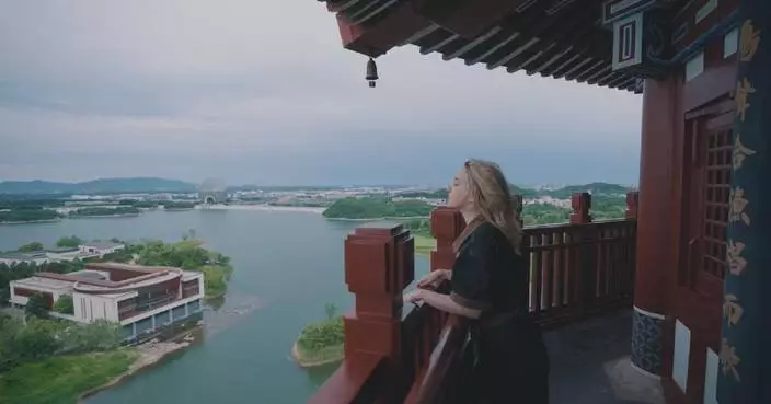 老外博主遊長城雁棲湖 體驗新科技重塑旅遊
