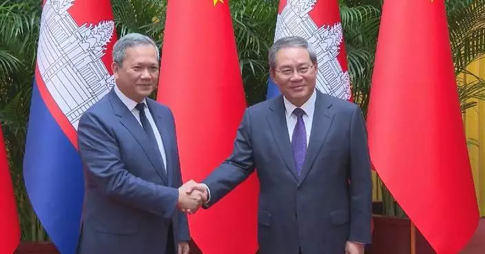 中國總理李強會晤柬埔寨首相洪瑪奈