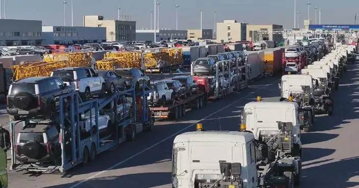 中國霍爾果斯口岸上半年汽車出口創新高
