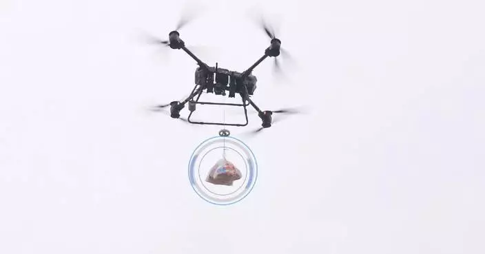 長江無人機送外賣至航行船隻 中國低空經濟成未來增長支柱
