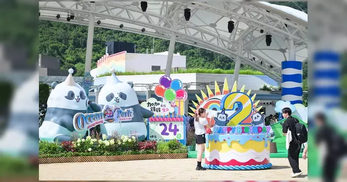 海洋公園辦大熊貓生日慶典 盈盈樂樂龍鳳胎迎兩歲生辰