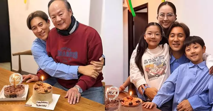 譚俊彥46歲生日攬實父親狄龍 太太甜喊：謝謝你的守護和愛
