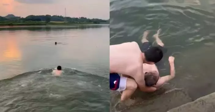 陪女友江邊看日落見長者遇溺 重慶體育老師逆流救人受傷仍感無悔