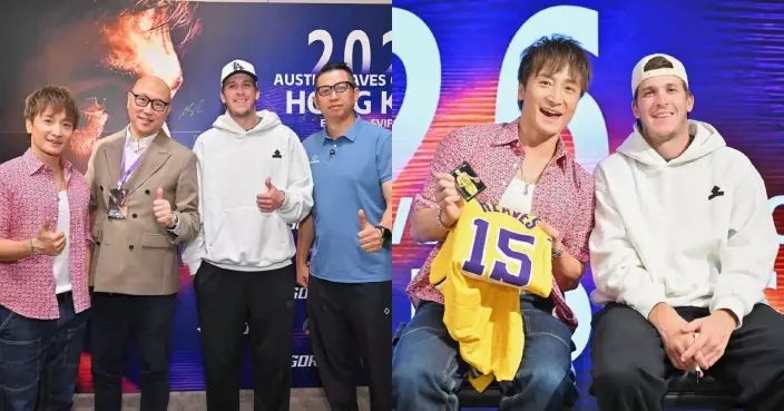 「准者」代言人NBA球星Austin Reaves再度訪港 方力申化身小球迷排隊拎簽名好興奮