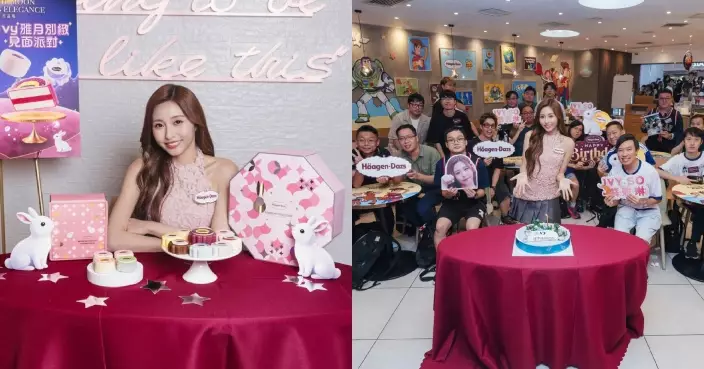 Ivy@COLLAR與「蘇蝦」齊賀25歲生日兼提早慶中秋 攞正牌「大開食戒」狂擦雪糕月餅