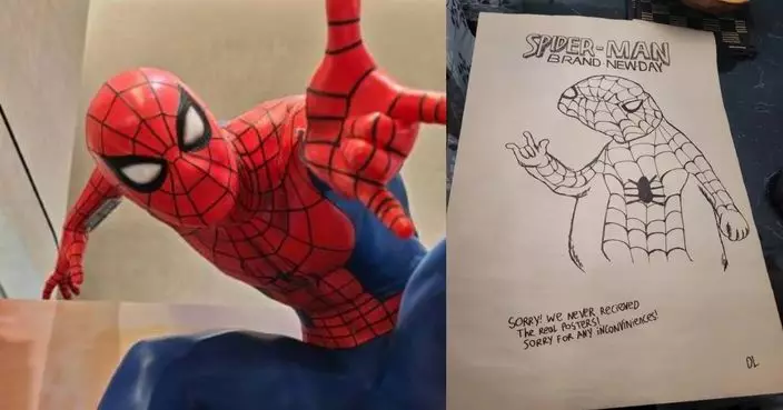 物流延誤欠官方海報 加拿大戲院19歲員工手繪「Spooderman」救場爆紅