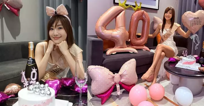 朱智賢40歲生日繼續慶祝 家中瘋狂自轉玩到忘形
