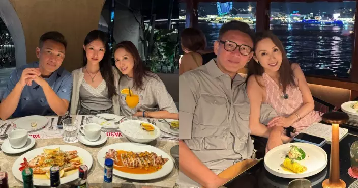 郭可盈一家三口泰國度假歎世界 孖林文龍夜遊湄南河放閃