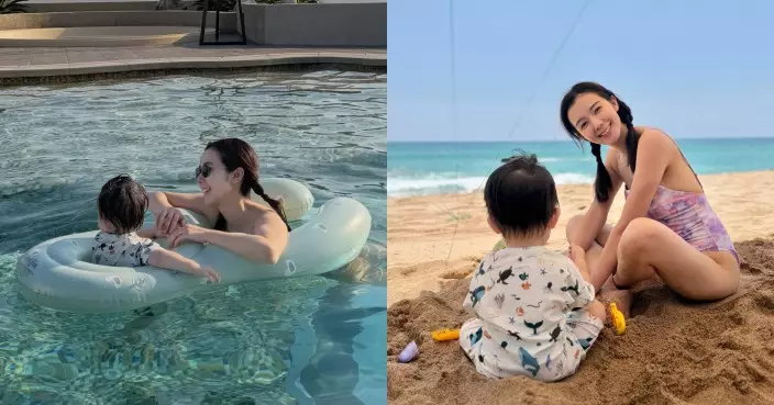 麥明詩泳池暢泳晒香肩美腿 旅遊細節揭精打細算一面