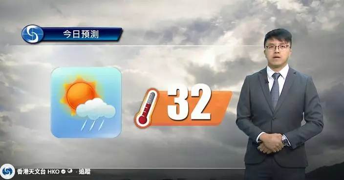 天氣 | 天文台：市區最高氣溫約32度 日間短暫時間有陽光